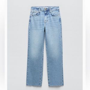 ZARA high rise 5 pocket jeans